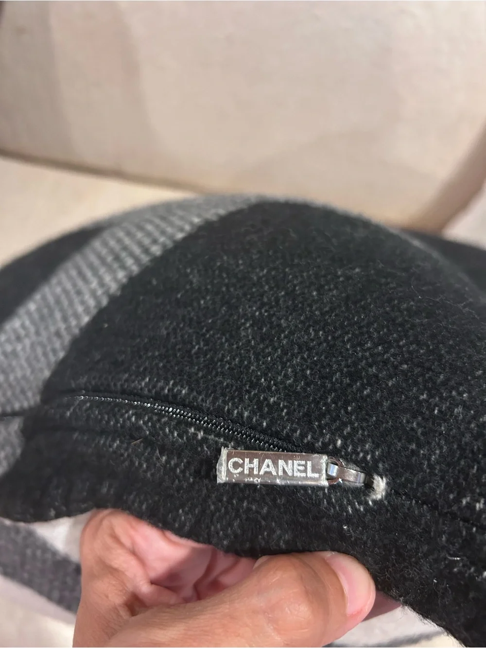 Authentic Chanel Cashmere Pillow Covers